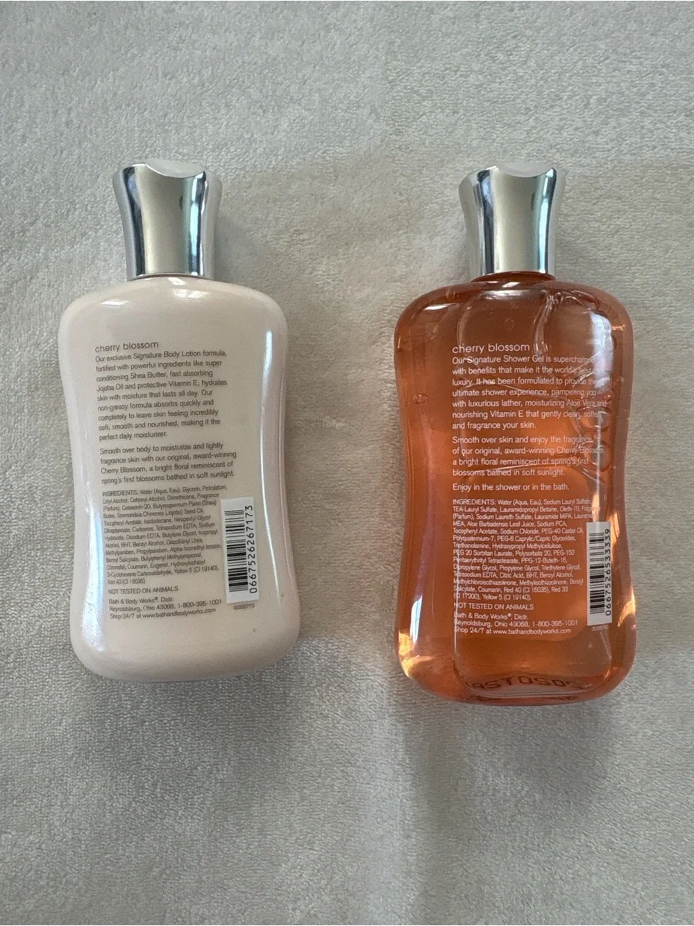 NWT Y2K Bath and Body Works Shampoo and Shower Gel Cherry Blossom Bundle